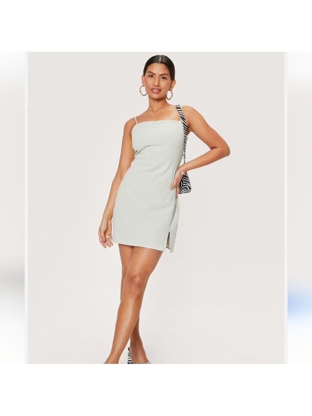 *Nasty Gal Mint Green Criss-Cross Halter Dress – US 6